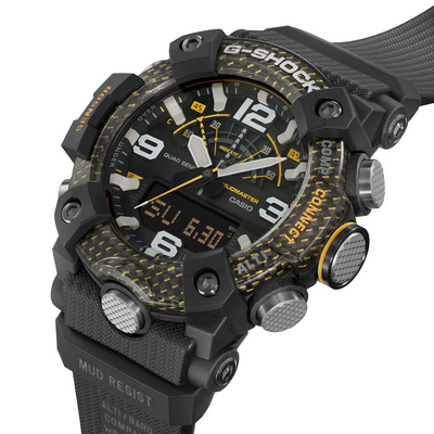 G-shock GGB100Y1 G-Shock Tactical MudMaster Keep Time Black/Yellow Size 145-215mm Features Digital Compass