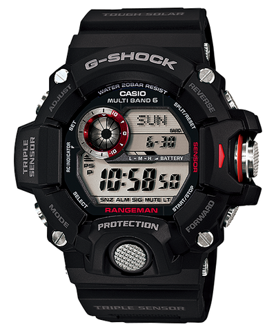 G-shock GW94001 G-Shock Tactical Rangeman Keep Time Black Size 145-215mm Features Digital Compass