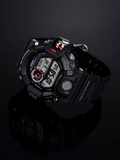 G-shock GW94001 G-Shock Tactical Rangeman Keep Time Black Size 145-215mm Features Digital Compass