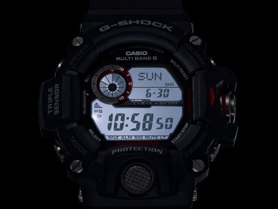 G-shock GW94001 G-Shock Tactical Rangeman Keep Time Black Size 145-215mm Features Digital Compass
