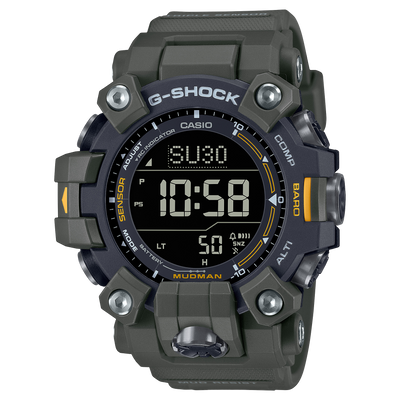 G-Shock GW-9500-3CR Mudman Tactical Green Band Digital Display