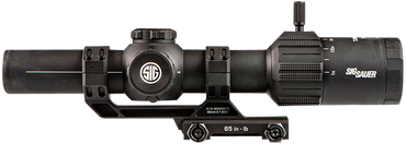 Sig Sauer Electro-Optics Tango-MSR LPVO Black rifle scope with magnification lever and mount