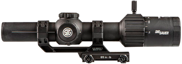 Sig Sauer Electro-Optics Tango-MSR LPVO Black rifle scope with magnification lever and mount