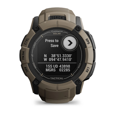 Garmin 0100280512 Instinct 2X Solar Tactical Edition GPS/Smart Features 64MB Memory Coyote Tan 50mm