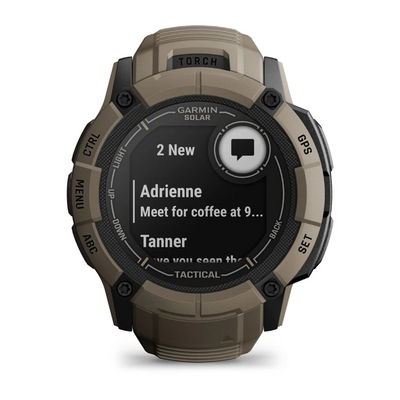 Garmin 0100280512 Instinct 2X Solar Tactical Edition GPS/Smart Features 64MB Memory Coyote Tan 50mm