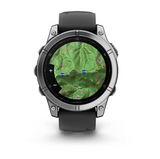 Garmin 0100302503 Fenix E AMOLED Edition Gray/Black Band AMOLED Display Compatible w/ iPhone/Android