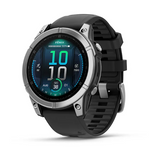 Garmin 0100302503 Fenix E AMOLED Edition Gray/Black Band AMOLED Display Compatible w/ iPhone/Android