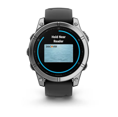 Garmin 0100302503 Fenix E AMOLED Edition Gray/Black Band AMOLED Display Compatible w/ iPhone/Android