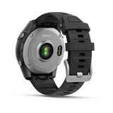 Garmin 0100302503 Fenix E AMOLED Edition Gray/Black Band AMOLED Display Compatible w/ iPhone/Android