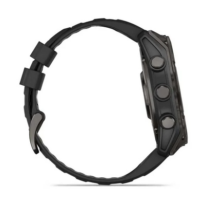 Garmin 0100290320 Fenix 8 AMOLED Edition Gray/Titanium Band AMOLED Display Compatible w/ iPhone/Android