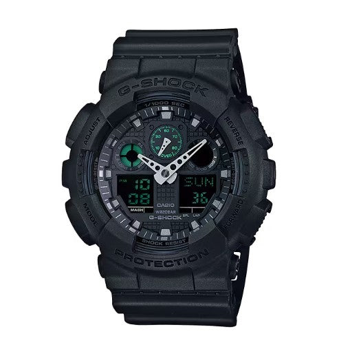 G-Shock GA100MB1ACR Tactical Black Black Analog/Digital Display