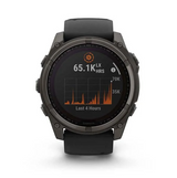 Garmin 0100290710 Fenix 8 Solar Gray Band Sunlight-Visible/Transflective MIP Display Compatible w/ iPhone/Android