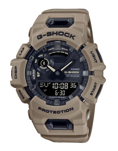 G-shock GBA900UU5A G-Shock Tactical Brown Stainless Steel Bezel 145-215mm
