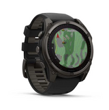 Garmin 0100290710 Fenix 8 Solar Gray Band Sunlight-Visible/Transflective MIP Display Compatible w/ iPhone/Android