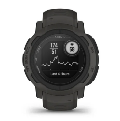 Garmin 0100262610 Instinct 2 Standard Edition GPS/Smart Features 32MB Memory Graphite Size 45mm Compatible w/iPhone/Android