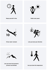 G-shock PRW6611Y1A Casio Pro Trek Black Size 145-215mm Features Digital Compass