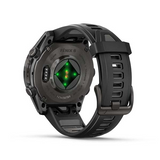 Garmin 0100290400 Fenix 8 AMOLED Edition Black/Pebble Gray Band AMOLED Display Compatible w/ iPhone/Android
