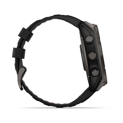 Garmin 0100290710 Fenix 8 Solar Gray Band Sunlight-Visible/Transflective MIP Display Compatible w/ iPhone/Android