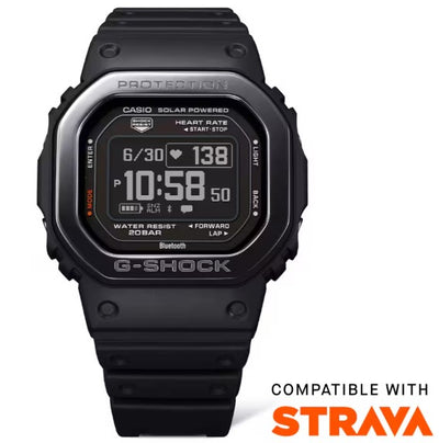 G-Shock DWH5600MB1CR Move 5600 Series Sports Fitness Tracker, Black Band, Black Digital Display, Compatible w/Casio Watches App