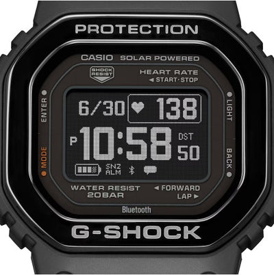 G-Shock DWH5600MB1CR Move 5600 Series Sports Fitness Tracker, Black Band, Black Digital Display, Compatible w/Casio Watches App