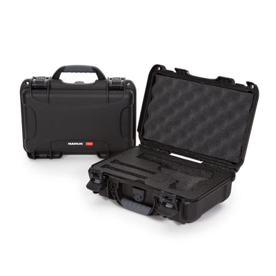 Nanuk 909CLASG1 909 Classic Gun Case Waterproof & Airline Approved Black Polyethylene w/ Closed-Cell Foam 11.44" L x 7" W x 3.68" H Interior Dimensions