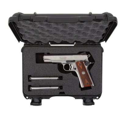 Nanuk 909CLASG1 909 Classic Gun Case Waterproof & Airline Approved Black Polyethylene w/ Closed-Cell Foam 11.44" L x 7" W x 3.68" H Interior Dimensions