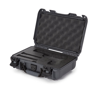 Nanuk 909CLASG7 909 Classic Gun Case Waterproof Graphite Resin w/ Closed-Cell Foam Padding 11.44" L x 7" W x 3.68" H Interior Dimensions
