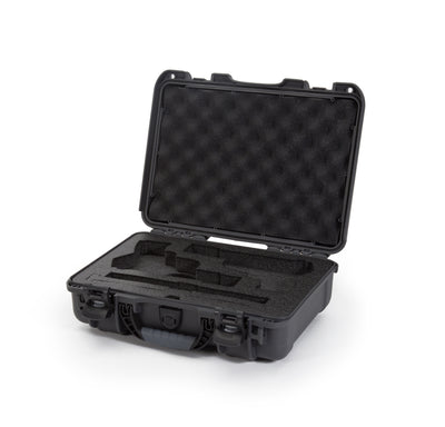Nanuk 910CLASG7 910 Classic 2 Up Pistol Case Graphite Polymer w/ Latches & Closed-Cell Foam Padding 13.20" L x 9.20" W x 4.10" H Interior Dimensions