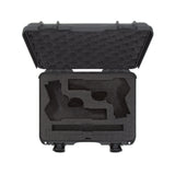 Nanuk 910CLASG7 910 Classic 2 Up Pistol Case Graphite Polymer w/ Latches & Closed-Cell Foam Padding 13.20" L x 9.20" W x 4.10" H Interior Dimensions