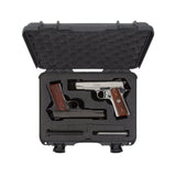 Nanuk 910CLASG7 910 Classic 2 Up Pistol Case Graphite Polymer w/ Latches & Closed-Cell Foam Padding 13.20" L x 9.20" W x 4.10" H Interior Dimensions