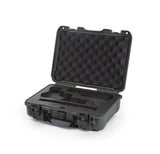 Nanuk 910CLASG6 910 Classic 2 Up Pistol Case Olive Polymer w/ Latches & Closed-Cell Foam Padding 13.20" L x 9.20" W x 4.10 " H Interior Dimensions