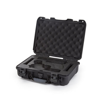 Nanuk 910CLASG1 910 Classic 2 Up Pistol Case Black Polymer w/ Latches & Closed-Cell Foam Padding 13.20