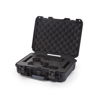 Nanuk 910CLASG1 910 Classic 2 Up Pistol Case Black Polymer w/ Latches & Closed-Cell Foam Padding 13.20" L x 9.20" W x 4.10 " H Interior Dimensions