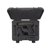 Nanuk 910GLOCK7 910 Glock Compatible 2 Up Pistol Case Graphite Resin w/ Closed-Cell Foam Padding 13.20" L x 9.20" W x 4.10" H Interior Dimensions