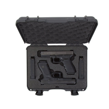 Nanuk 910GLOCK7 910 Glock Compatible 2 Up Pistol Case Graphite Resin w/ Closed-Cell Foam Padding 13.20