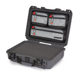Nanuk 9101007 910  Waterproof Graphite Resin with Foam Padding & Airline Approved 13.20" L x 9.20" W x 4.10" H Interior Dimensions