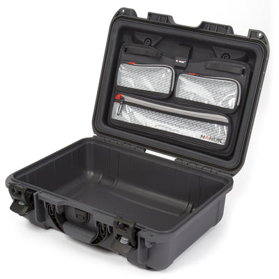 Nanuk 9254UP7 925 4 Up Gun Case Waterproof Graphite Resin w/ Closed-Cell Foam Padding 17" L x 11.80" W x 6.40" H Interior Dimensions