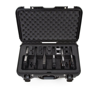 Nanuk 9356UP1 935 6 Up Pistol Case Black Polymer w/ Closed-Cell Foam Padding 22" L x 14" W x 9" H Interior Dimensions