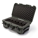 Nanuk 9356UP6 935 6 Up Pistol Case Olive Polymer w/ Closed-Cell Foam Padding 22" L x 14" W x 9" H Interior Dimensions