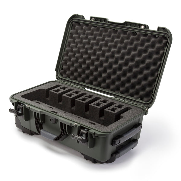 Nanuk 9356UP6 935 6 Up Pistol Case Olive Polymer w/ Closed-Cell Foam Padding 22