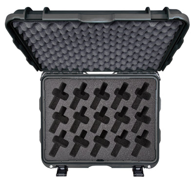 Nanuk 95015UP1 950 15 Up Gun Case Black Polymer w/ Closed-Cell Foam Padding 20.50" L × 15.30" W × 10.10" H Interior Dimensions