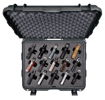 Nanuk 95015UP1 950 15 Up Gun Case Black Polymer w/ Closed-Cell Foam Padding 20.50" L × 15.30" W × 10.10" H Interior Dimensions