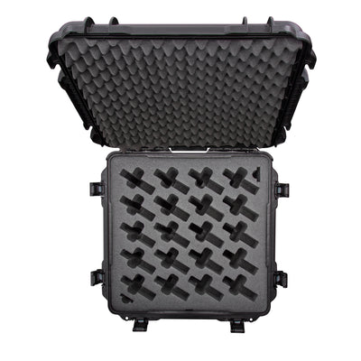 Nanuk 96820UP1 968 20 Up Gun Case Black Polymer w/ Closed-Cell Foam Padding Wheels & Handle 21.50" L × 21.50" W × 11.80" H Interior Dimensions