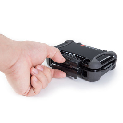 Nanuk 3100001 Nano 310 Water-Resistant Black Polycarbonate Material with PowerClaw