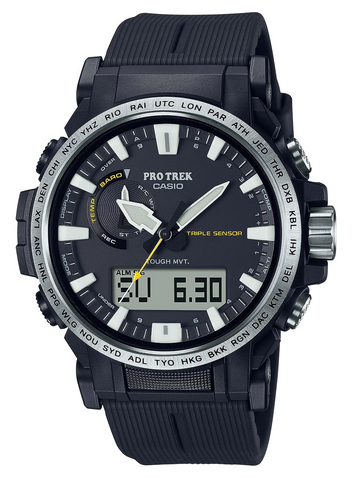 G-shock PRW611A Casio Pro Trek Black Size 145-215mm Features Digital Compass