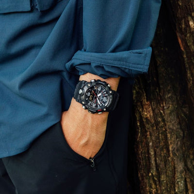 G-shock GGB1001A G-Shock Tactical MudMaster Keep Time Black Size 145-215mm Features Digital Compass