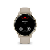 Garmin 0100278502 Venu 3S Fitness Tracker French Grey Band AMOLED Display Compatible w/ iPhone/Android