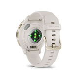 Garmin 0100278504 Venu 3S Fitness Tracker Ivory Band AMOLED Display Compatible w/ iPhone/Android
